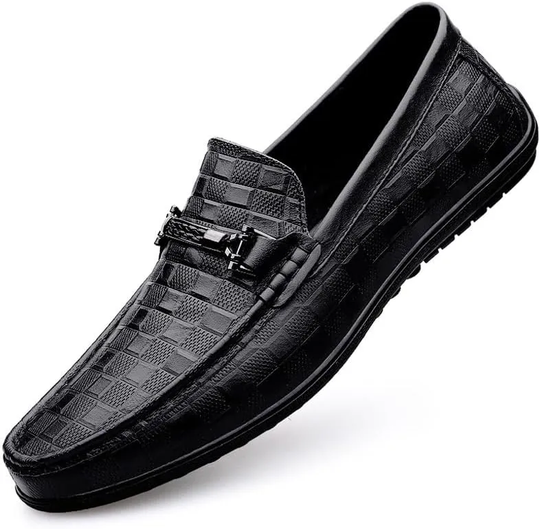 Men's Patent Leather Dress Shoes Men Business Casual Loafers Formal Slip On Oxford Shoes