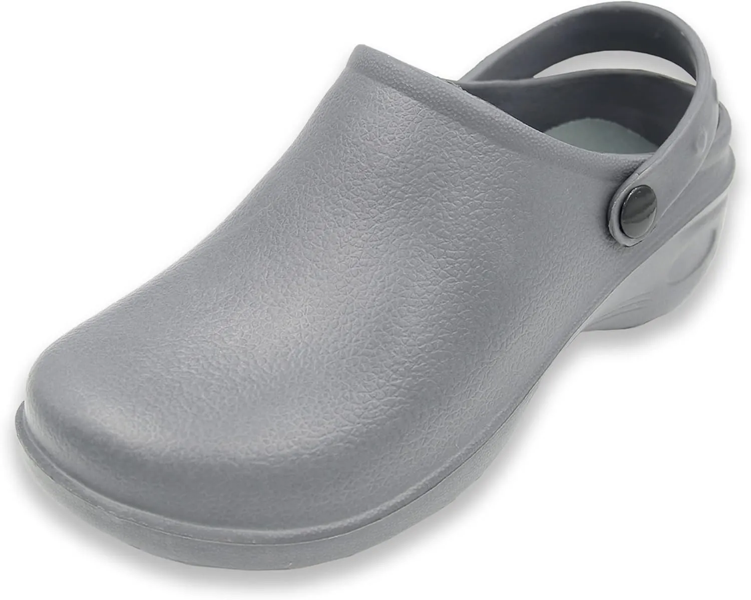 Men's Solid Slingback Black Garden Clogs