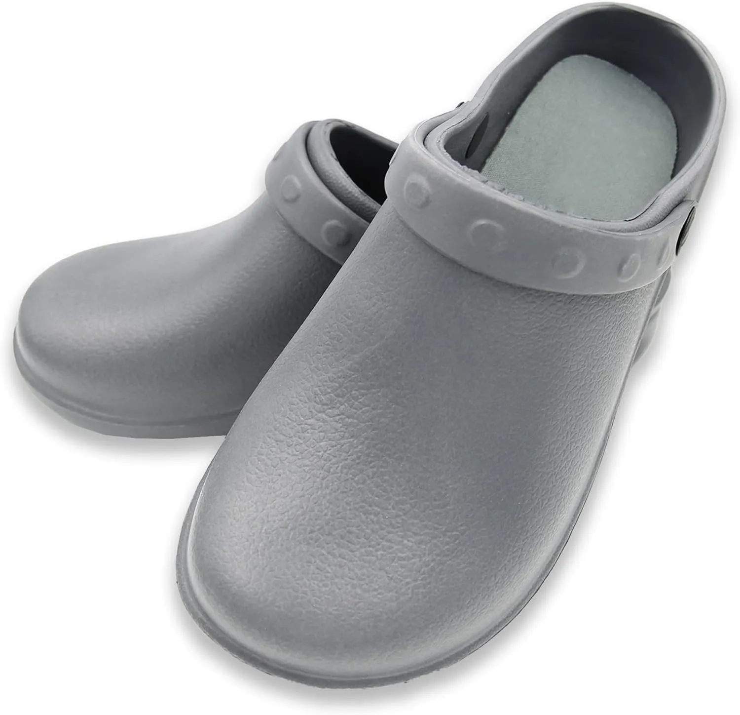 Men's Solid Slingback Black Garden Clogs