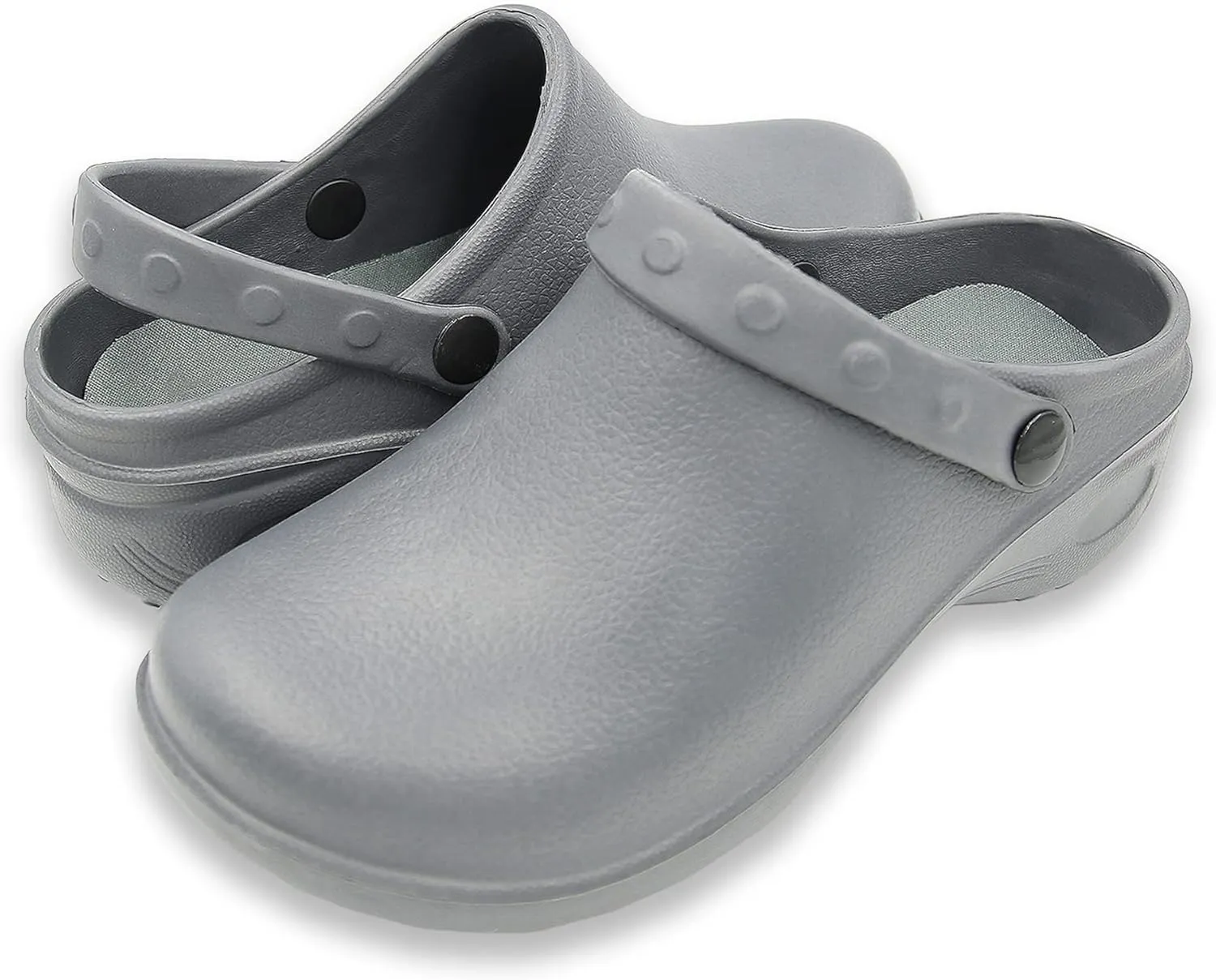 Men's Solid Slingback Black Garden Clogs