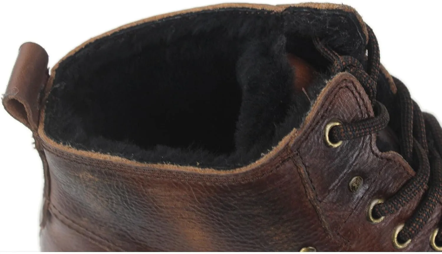 Men's Vintage Brown Chukka Boots Lace-up Motorcycle Casual Leather Dress Ankle Boot for Men Fashion CD-6015-2-Vintage Brown