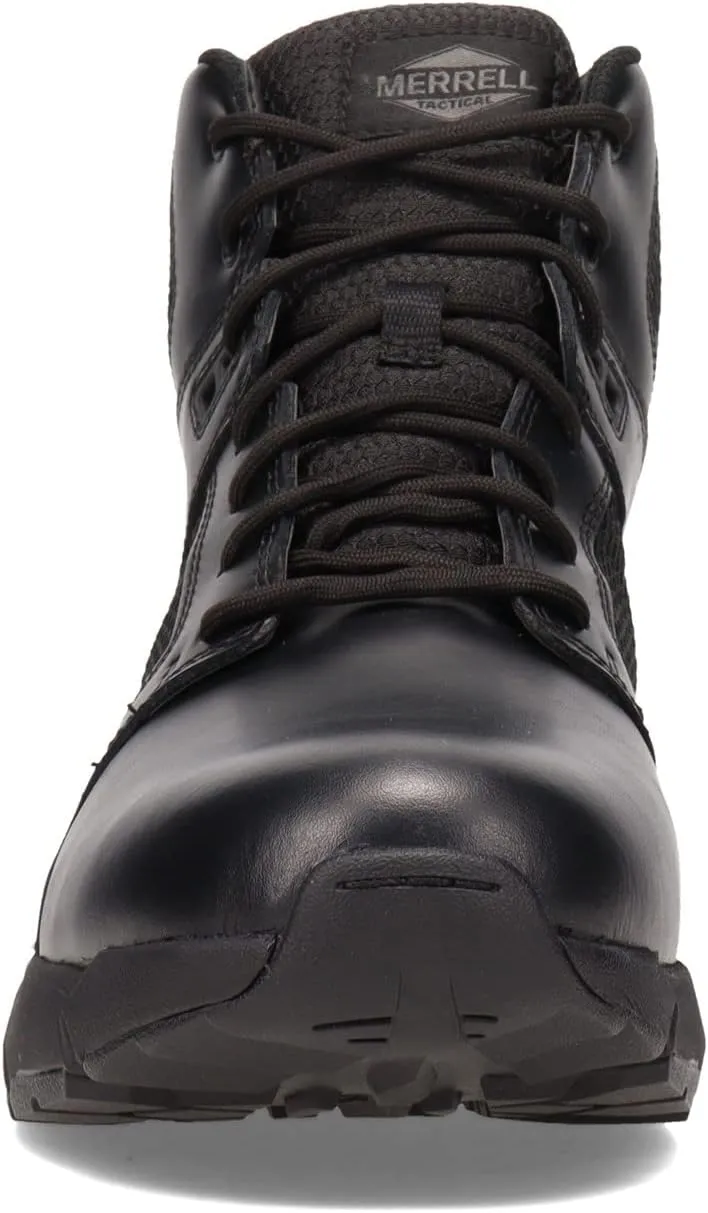 Merrell Men's Fullbench Mid Tactical Boots, Breathable & Waterproof Coated Leather Hiking Shoes Military