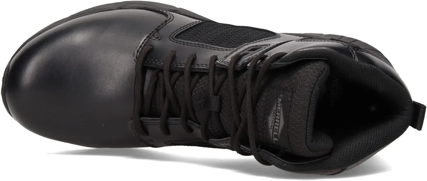 Merrell Men's Fullbench Mid Tactical Boots, Breathable & Waterproof Coated Leather Hiking Shoes Military