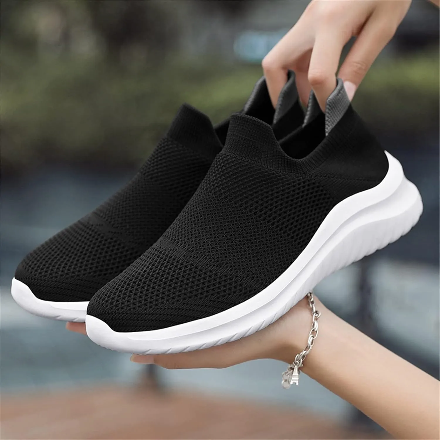 Mules for Women Flats Platform Sneakers for Women Black Casual Shoes for Women Comfortable Dressy Slip on Black Loafers Women Black Sneakers for Women