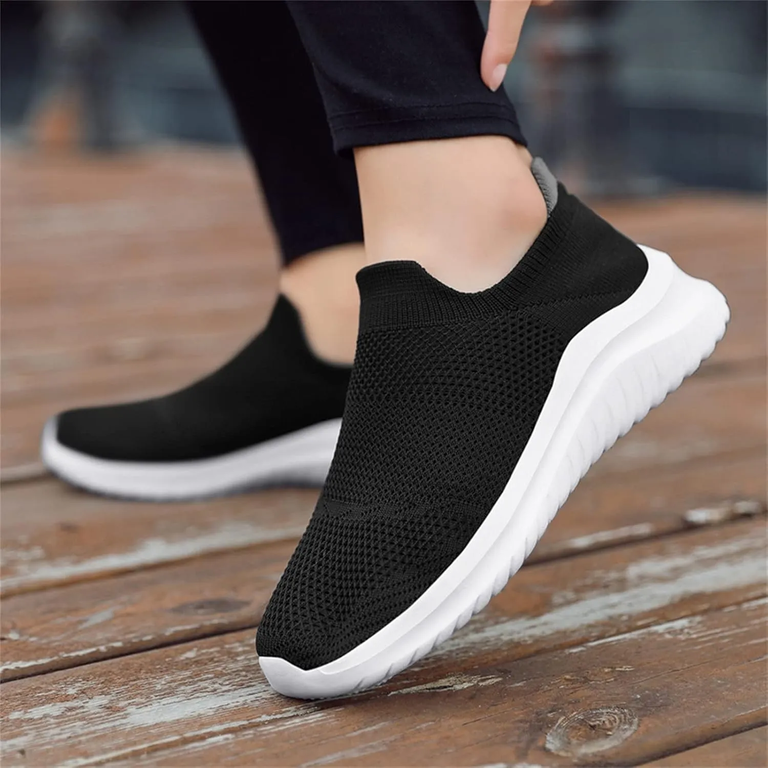 Mules for Women Flats Platform Sneakers for Women Black Casual Shoes for Women Comfortable Dressy Slip on Black Loafers Women Black Sneakers for Women
