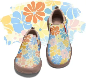 Onehorse Women's Painted Shoes Walking Travel Casual Loafers Slip-Ons Comfortable Sneakers