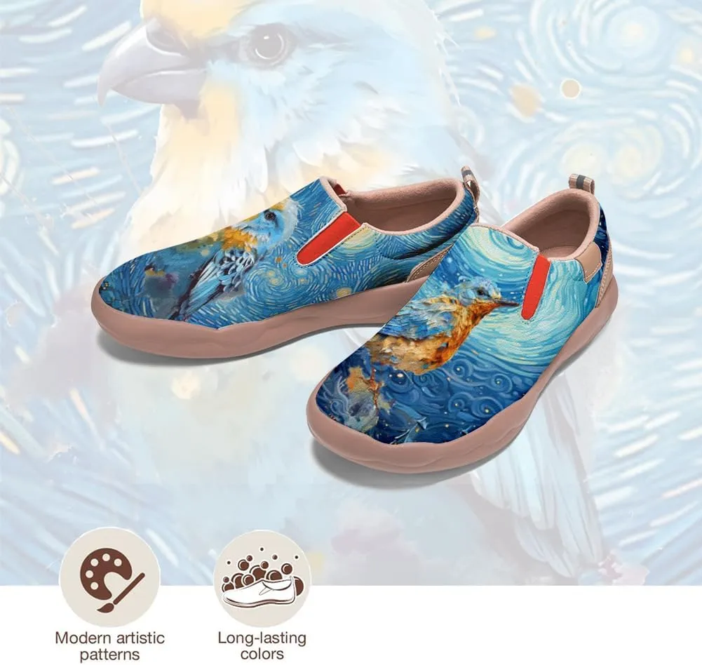 Onehorse Women's Slip-On Walking Casual Loafers Comfortable Painted Travel Shoes