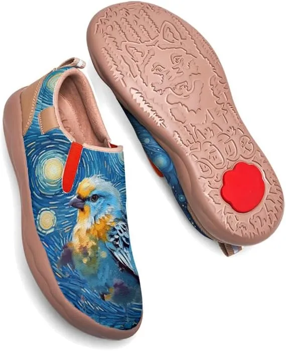 Onehorse Women's Slip-On Walking Casual Loafers Comfortable Painted Travel Shoes
