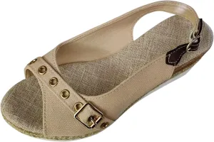 Orthopedic Sandals for Women Arch Support,2025 Summer Casual Mid Heel Espadrilles Slip on Wedges Platform Sandals Open Toe Fashion Solid Color Fish Mouth Ankle Strap Beach Casual Outdoor Walking Shoe
