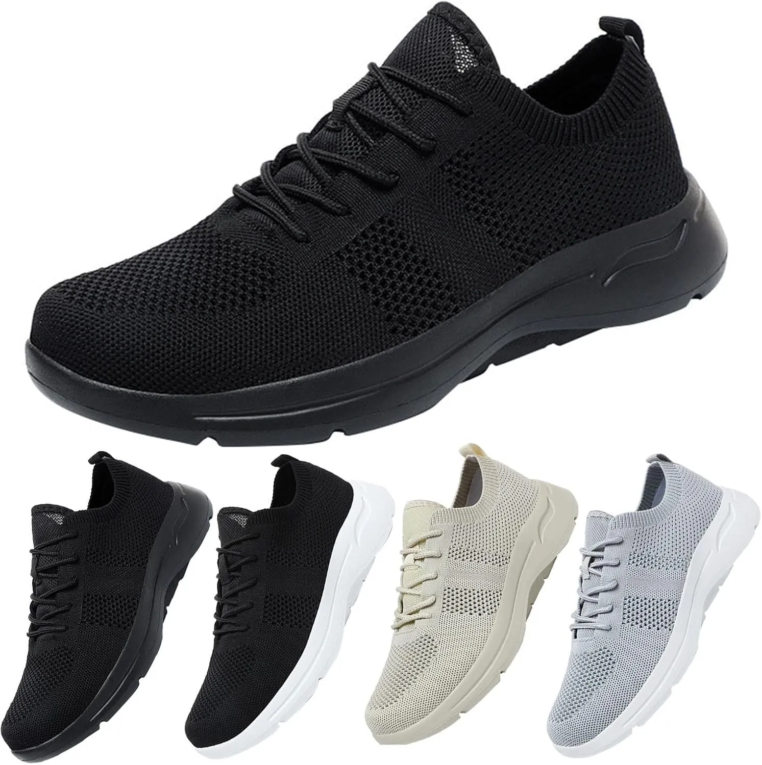 Orthopedic Shoes for Women Woven Orthopedic Mens Casual Shoes Mesh Breathable Ladies Casual Shoes Dress Sneakers White Tennis Shoe Loafers Dress Shoe