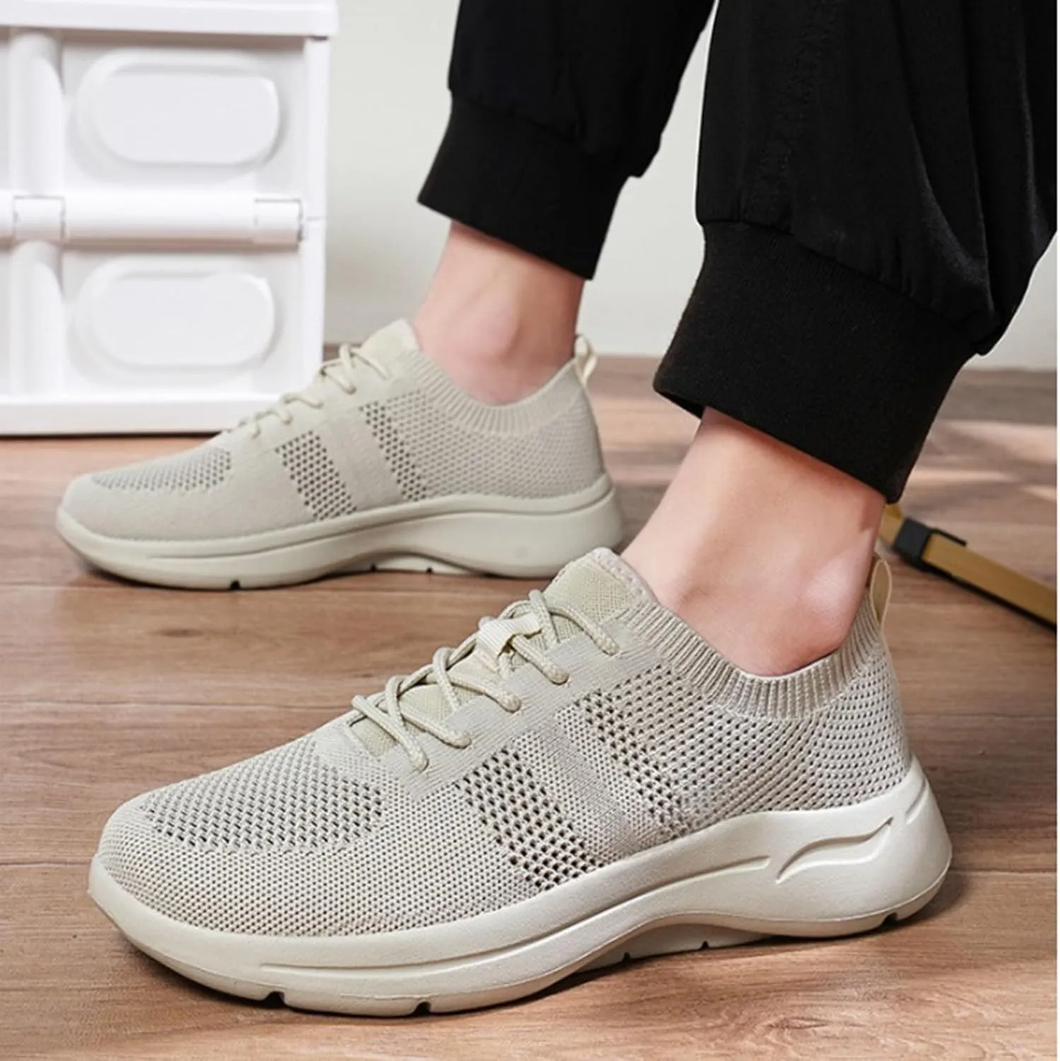 Orthopedic Shoes for Women Woven Orthopedic Mens Casual Shoes Mesh Breathable Ladies Casual Shoes Dress Sneakers White Tennis Shoe Loafers Dress Shoe