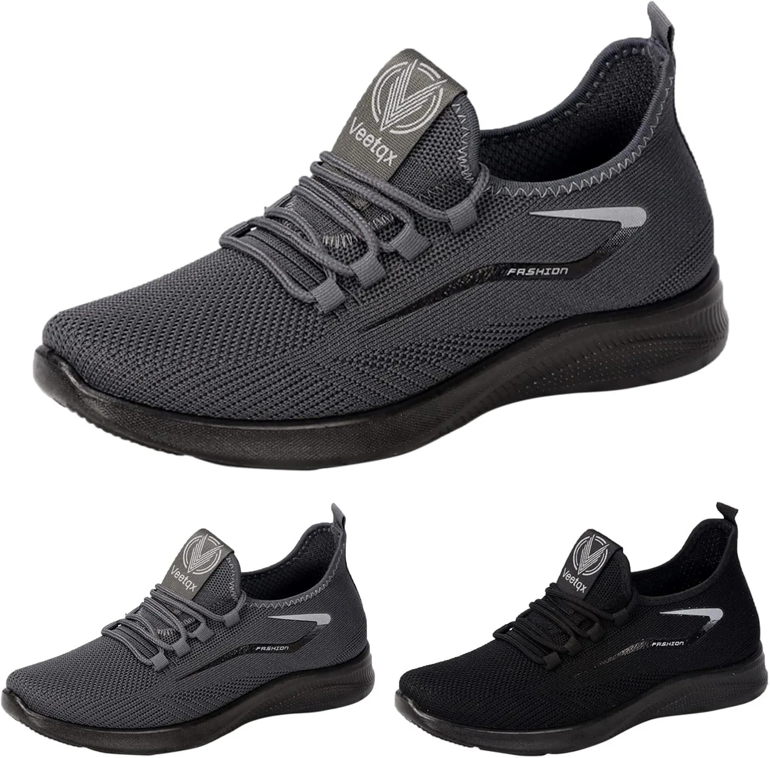 Orthotic Sneakers for Men Woven Breathable Fashion Lace Up Walking Running Shoes Comfortable Tennis Shoes Non Slip Lightweight Casual Mens Sneakers