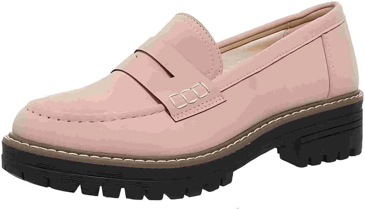 Orthoture-Orthopedic Platform Loafers Comfort Orthopedic Shoes Womens Round Toe WalkingShoe,Slip-On Suitable for All Foot Shapes