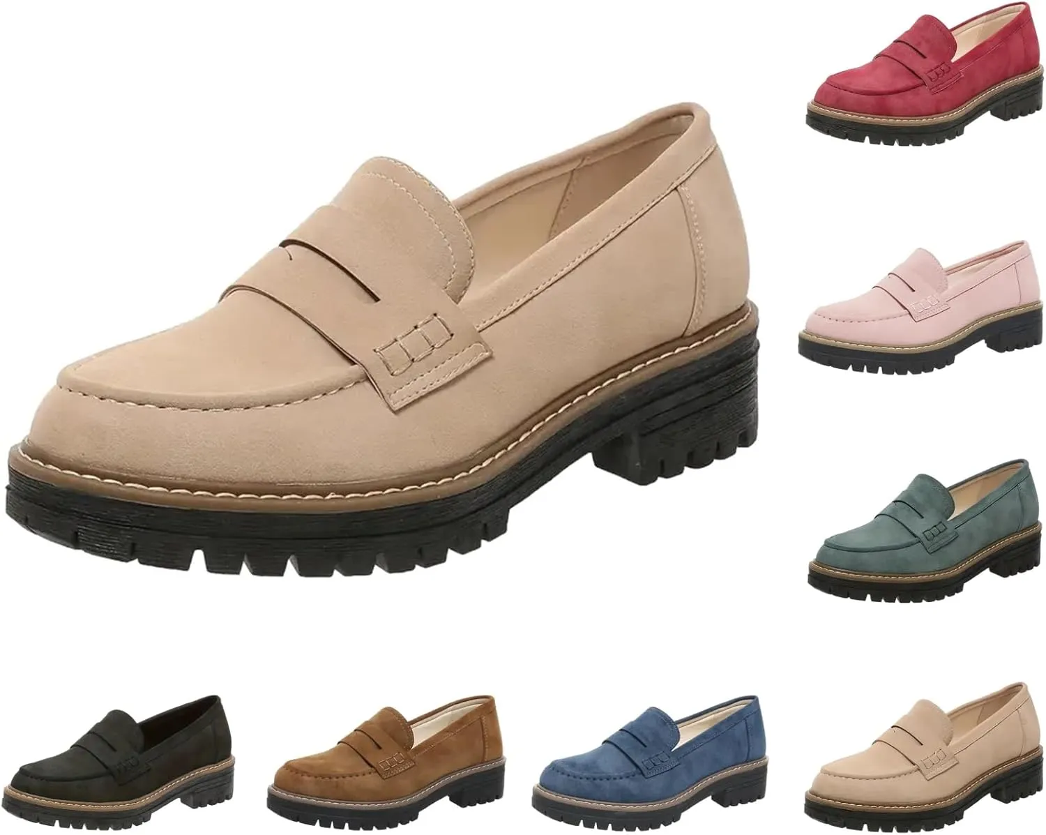 Orthoture-Orthopedic Platform Loafers Comfortable Women's Fashion Loafers Casual Dress Work Loafers Slip-On Walking Shoes