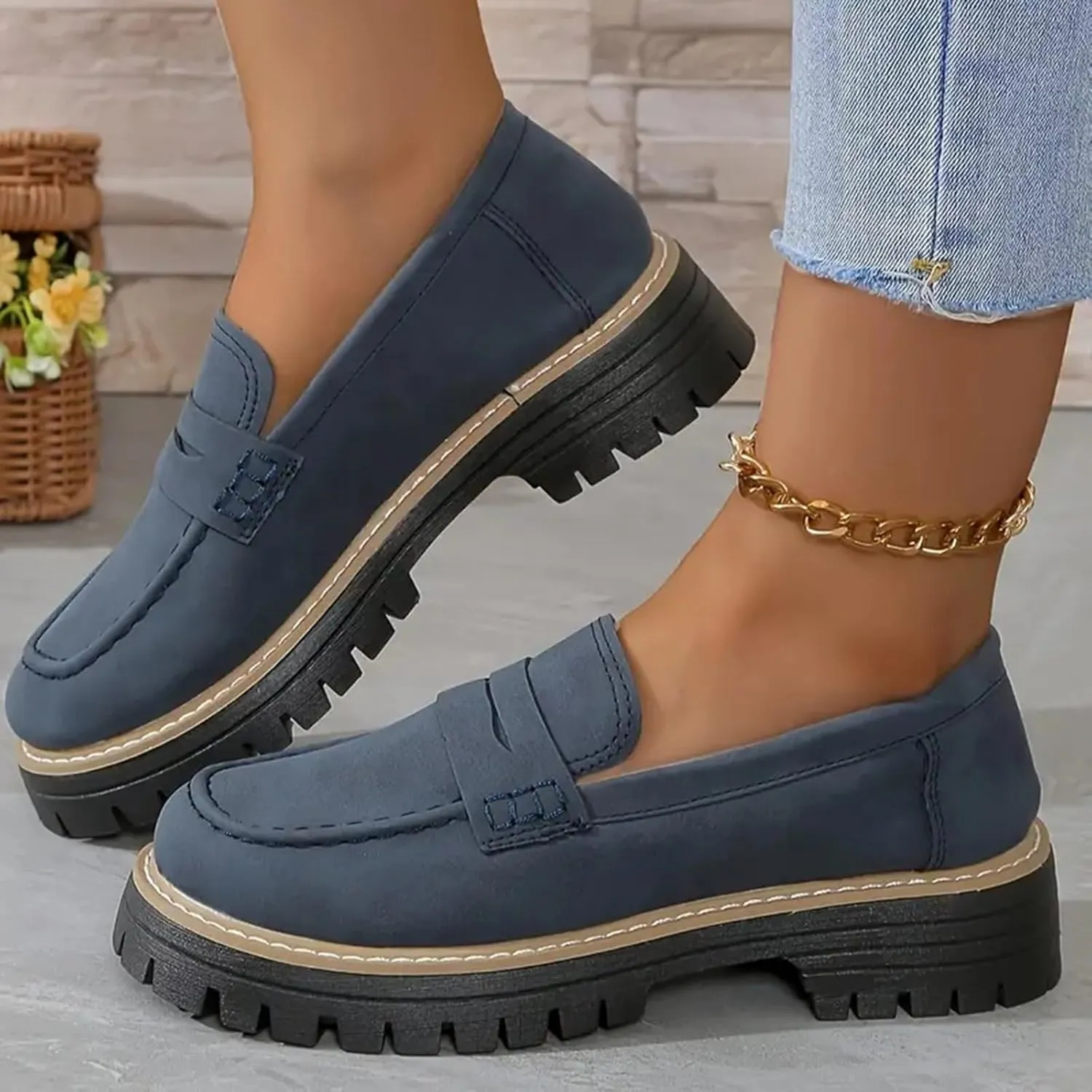 Orthoture-Orthopedic Platform Loafers Wide Toe Lightweight Casual Comfort Shoes Slip-On Suitable for All Foot Shapes