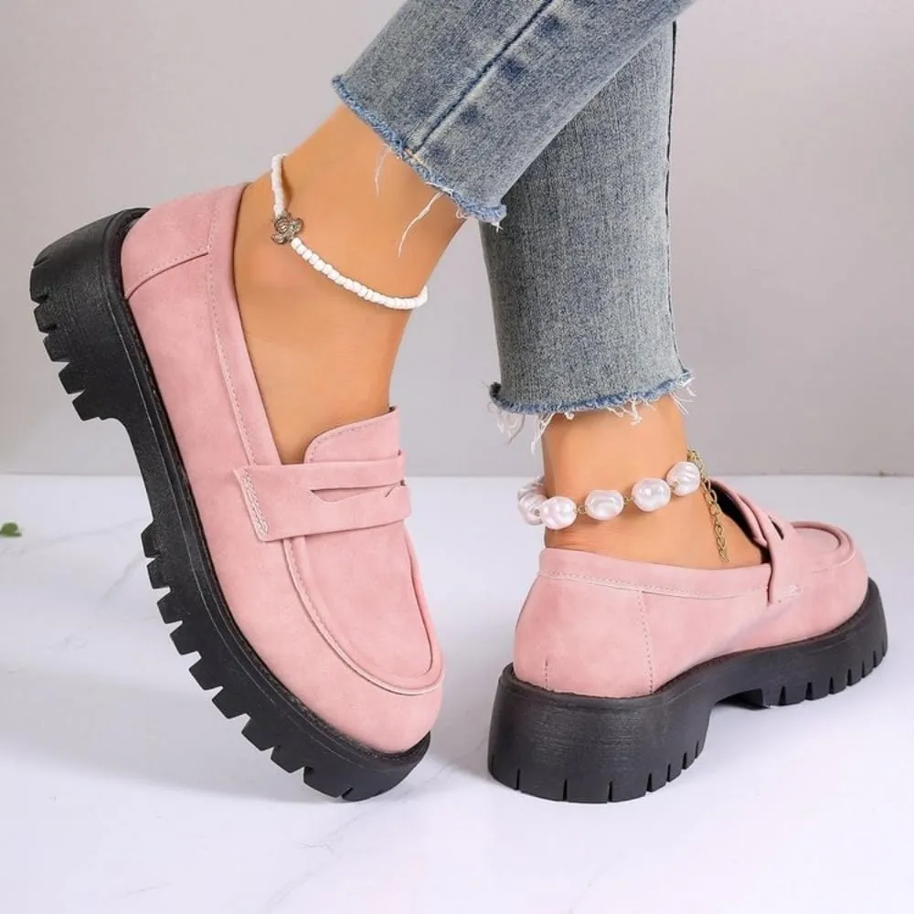 Orthoturee-Orthopedic Platform Loafers, Women Wide Toe Lightweight Casual Shoes, Comfort Orthopedic Shoes, Slip On Fashion for All Foot Shapes