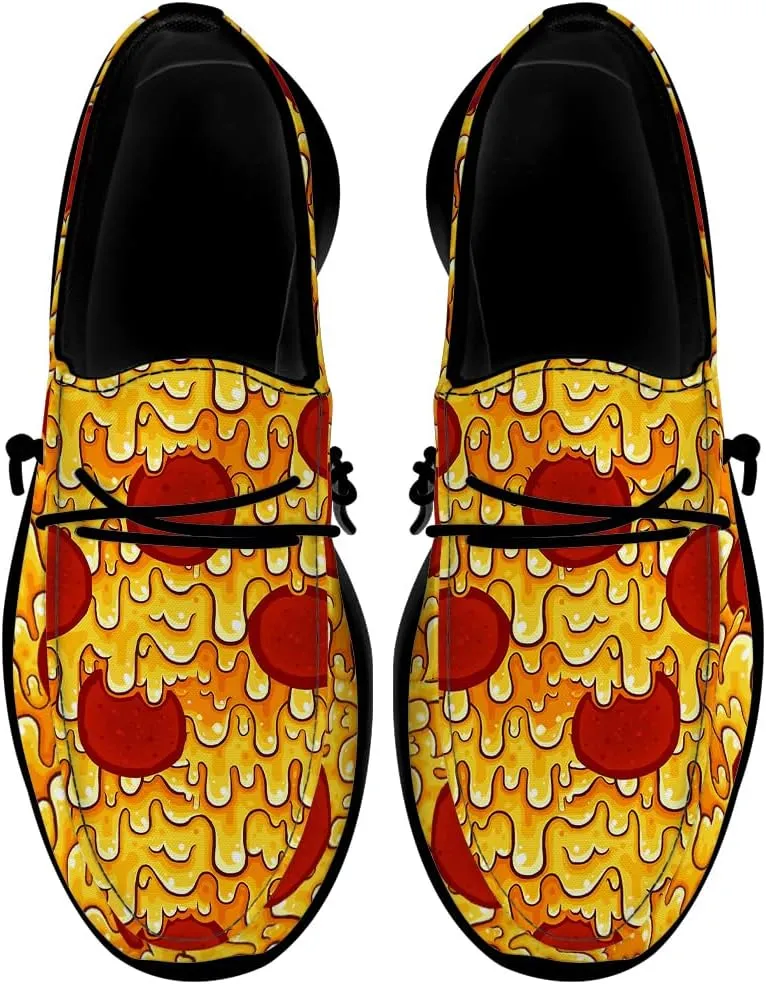 Pizza Shoes Women Men Loafers Slip-on Shoes Gifts for Women Men