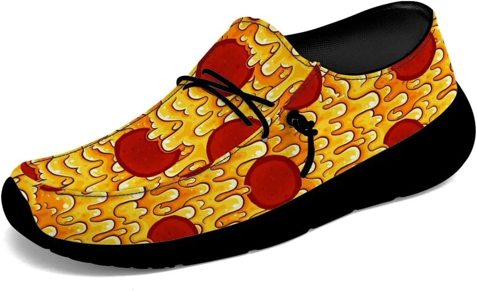 Pizza Shoes Women Men Loafers Slip-on Shoes Gifts for Women Men