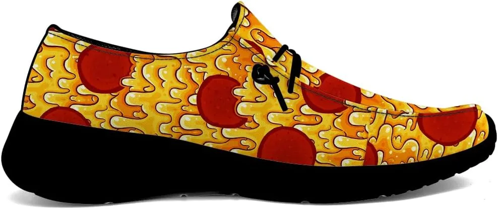 Pizza Shoes Women Men Loafers Slip-on Shoes Gifts for Women Men
