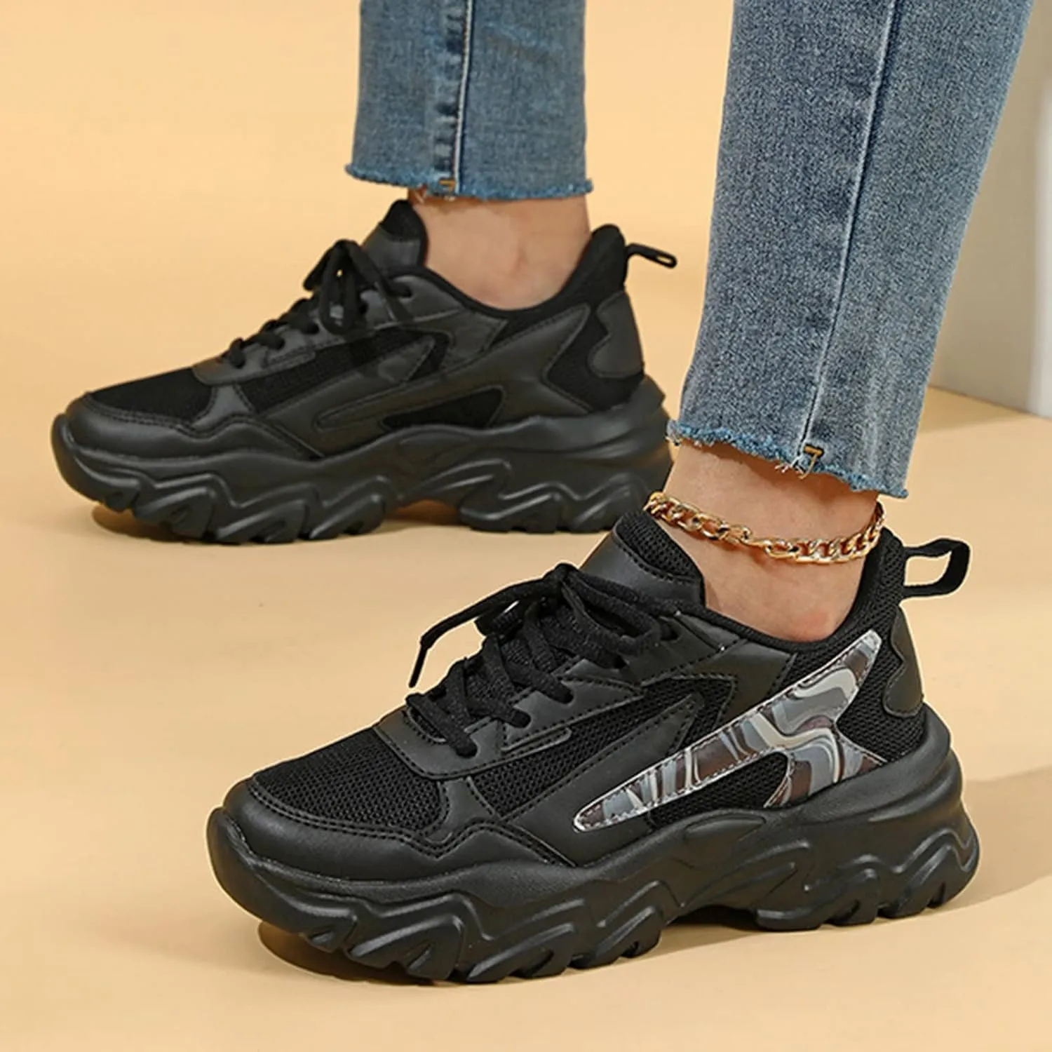 Platform High Top Sneakers for Women Fashion Zapatillas Para Mujer Elegantes Canvas Shoes for Women Fall Platform Sneakers for Women 2023 Zapatillas OrtopéDicas Para Mujer De Vestir