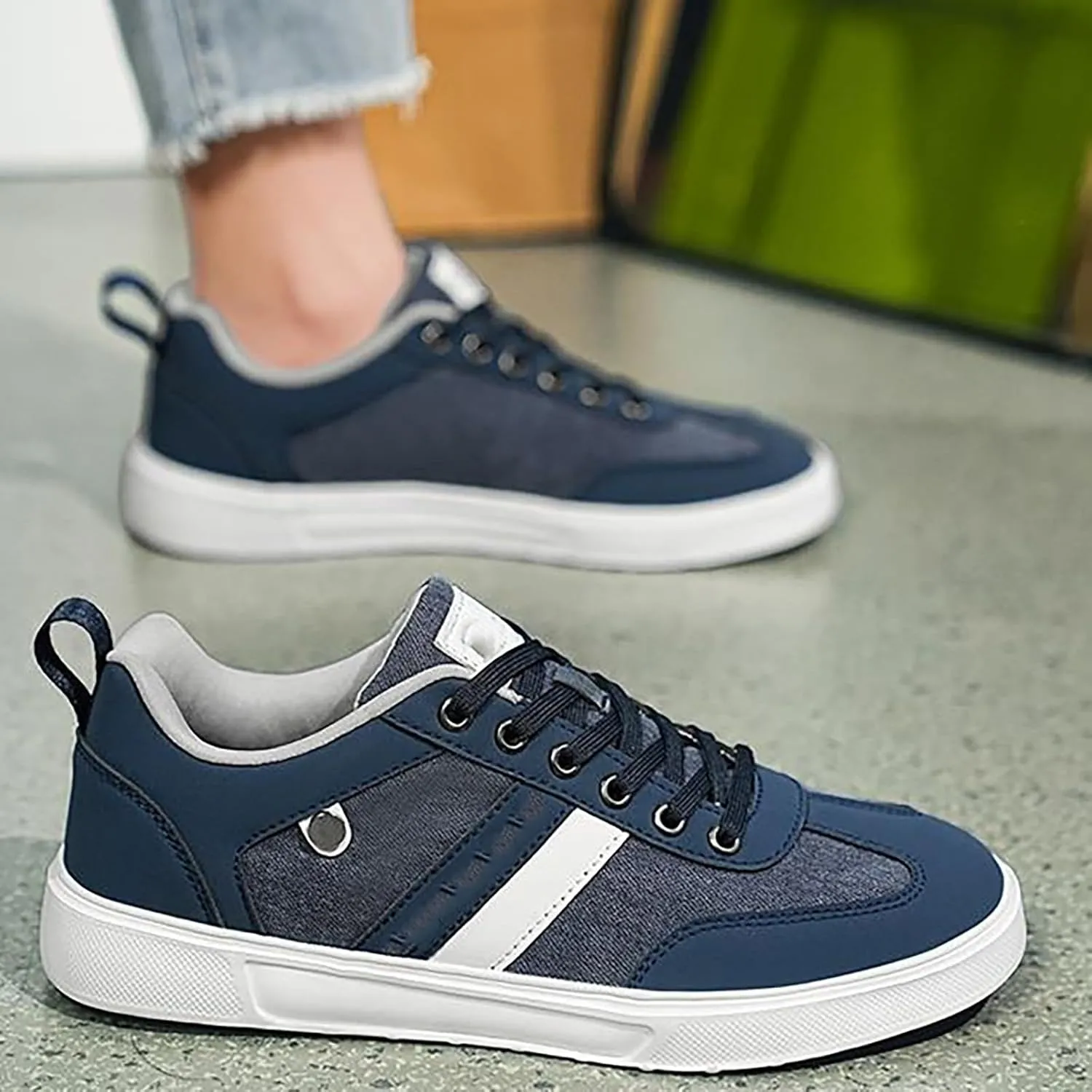 Platform Sneakers for Women Wide with Womens Casual Shoes Women's White Fashion Sneakers Wide Toe Box Trendy Casual Womens Loafers Womens Fashion Sneakers