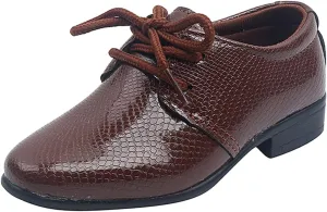 Pointed Toe Dress Shoes for Boys Toddler Kids British Style Dressy Leather Shoes Formal Casual Wedding School Loafers