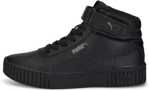 Puma Carina 2.0 Mid Sneaker, Black Black-Dark Shadow, 4.5 US Unisex Big Kid