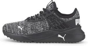 PUMA unisex child Pacer Future Doubleknit Sneaker, Puma Black-puma Black-puma White, 6.5 Big Kid US