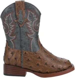 ROPER Toddler Boys Bumps Square Toe Casual Boots Mid Calf - Brown