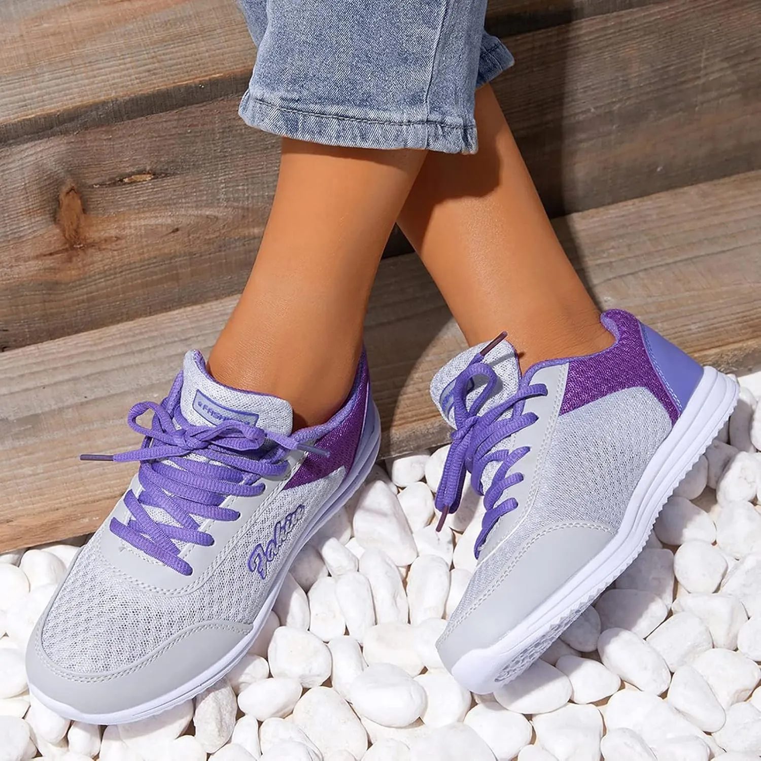 Running Shoes for Men Mesh Breathable Brown Casual Shoes Dress Sneakers Women's Walking Lightweight Tennis Basketball Shoe Grip Casual Loafers