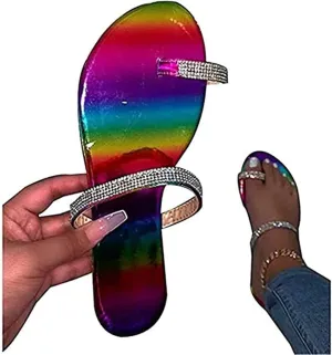 Sandals for Women Flat,Women's 2020 T-Strap Comfy Platform Sandal Shoes Summer Beach Travel Fashion Slipper Flip Flops