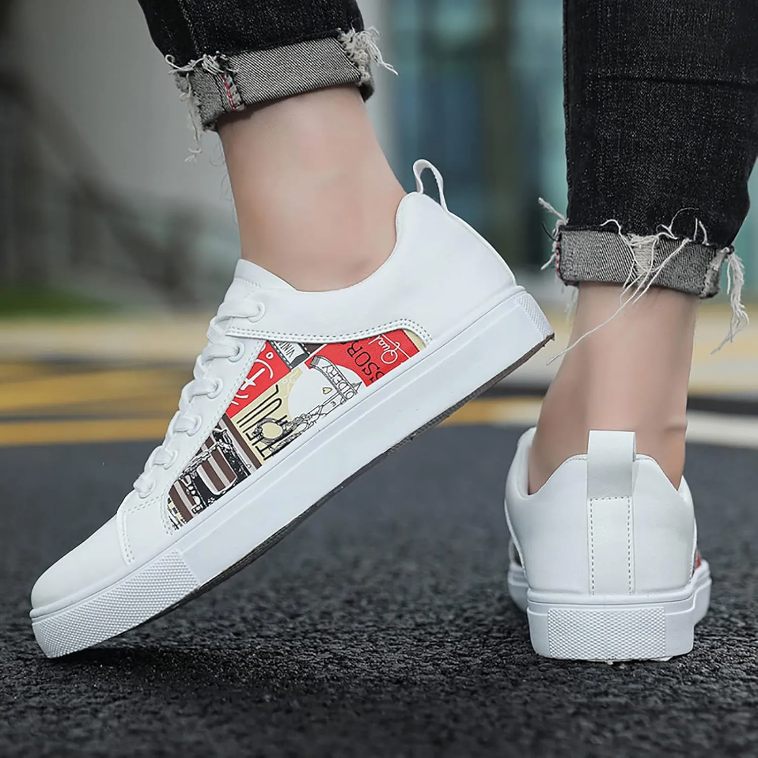 SBGMoSJ Women Sneakers Black Size 9 Zapatos Sin Cordones para Mujeres Womens Slip On Shoes Size 9 Wide Plantar Fasciitis Shoes Women Work Dress Trendy Slip On Sneakers for Women 2023