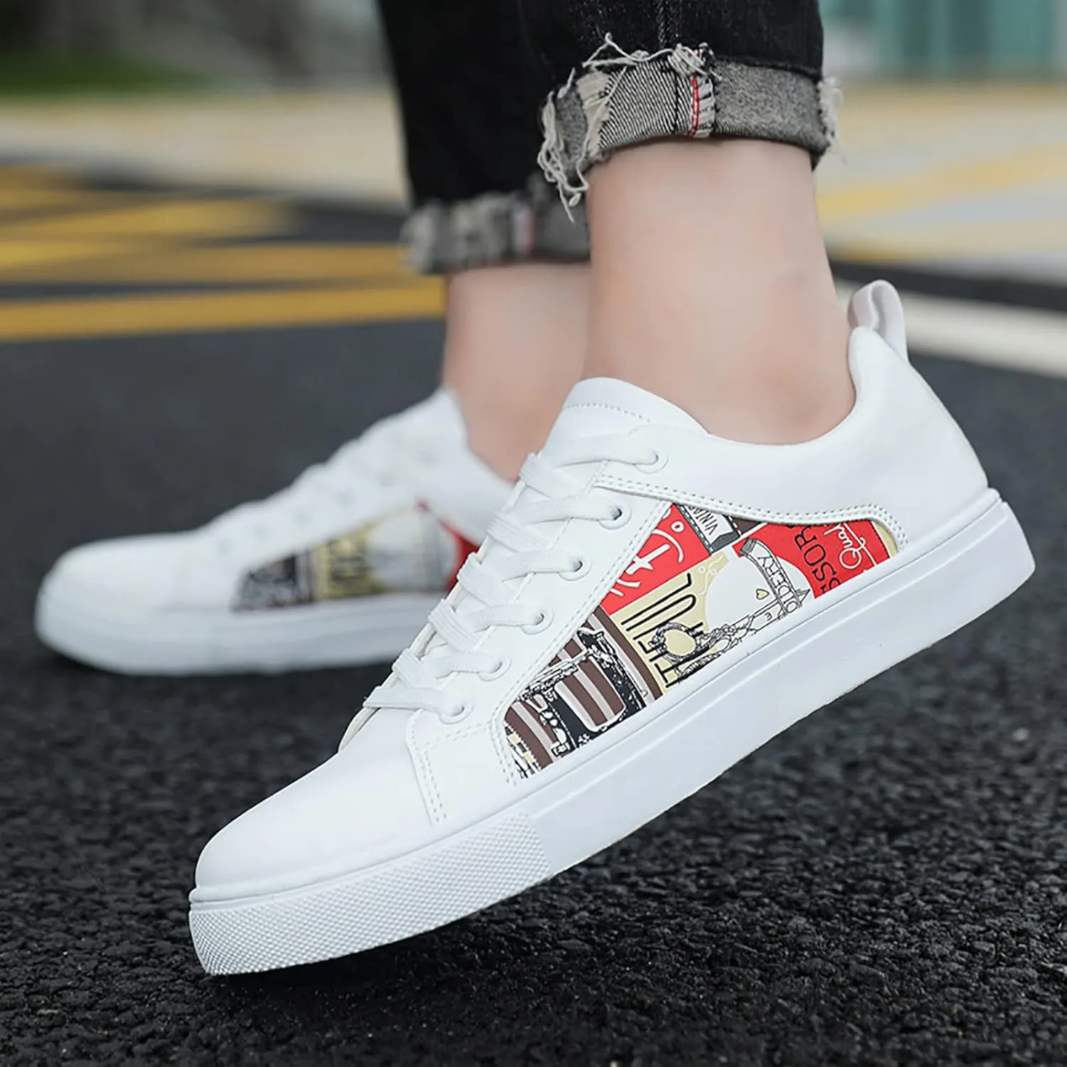 SBGMoSJ Women Sneakers Black Size 9 Zapatos Sin Cordones para Mujeres Womens Slip On Shoes Size 9 Wide Plantar Fasciitis Shoes Women Work Dress Trendy Slip On Sneakers for Women 2023