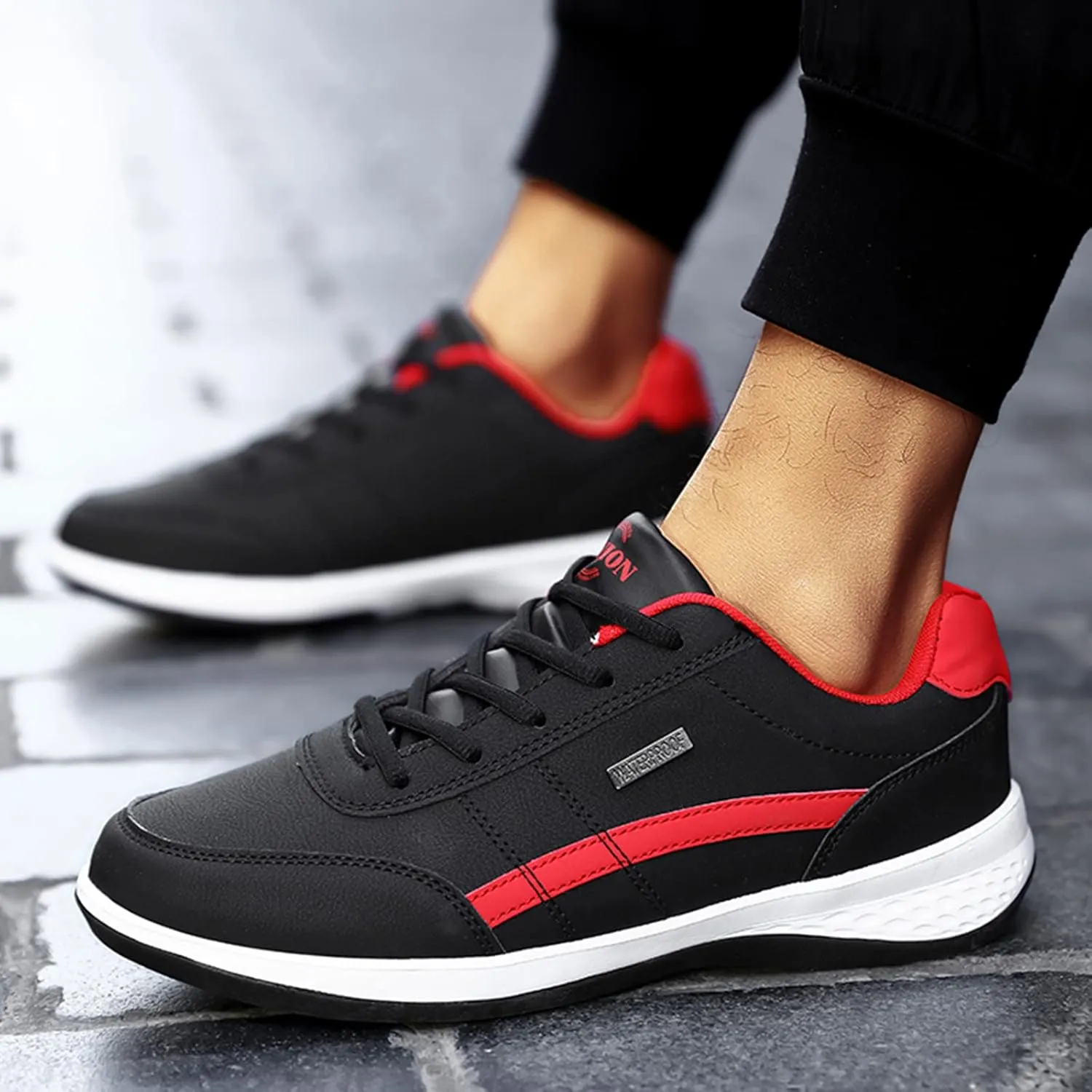 SBGMoSJ Womens White Platform Sneakers High Top Platform Shoes Slip On Shoes Women Winter Outdoor Casual Shoes for Women 5.5 Walking Shoes Women Wide Toe Box Slip On Shoes for Women