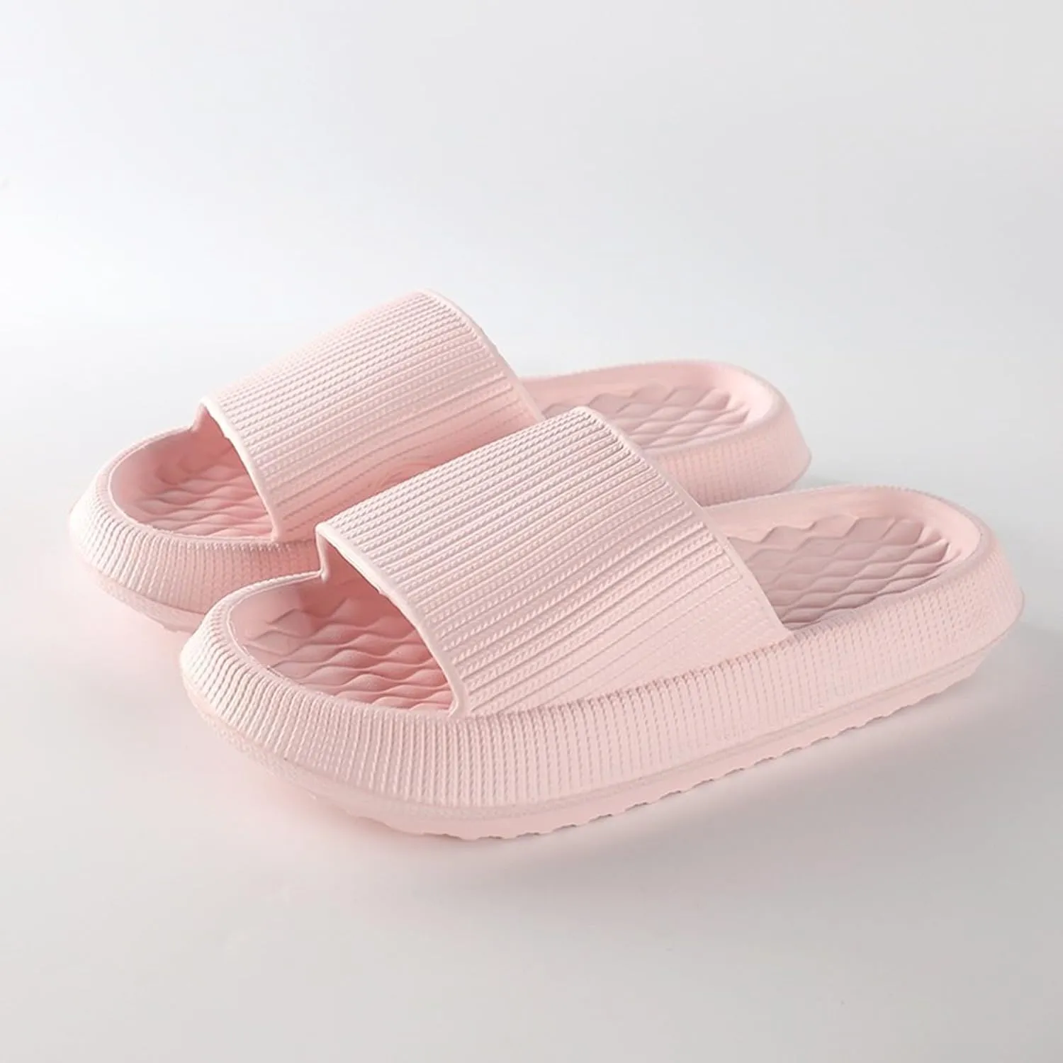 Showers Sandals Womens Indoor Slipper Women and Men Pillow Slippers Cloud Slides Non Slip House Home Soft Sole