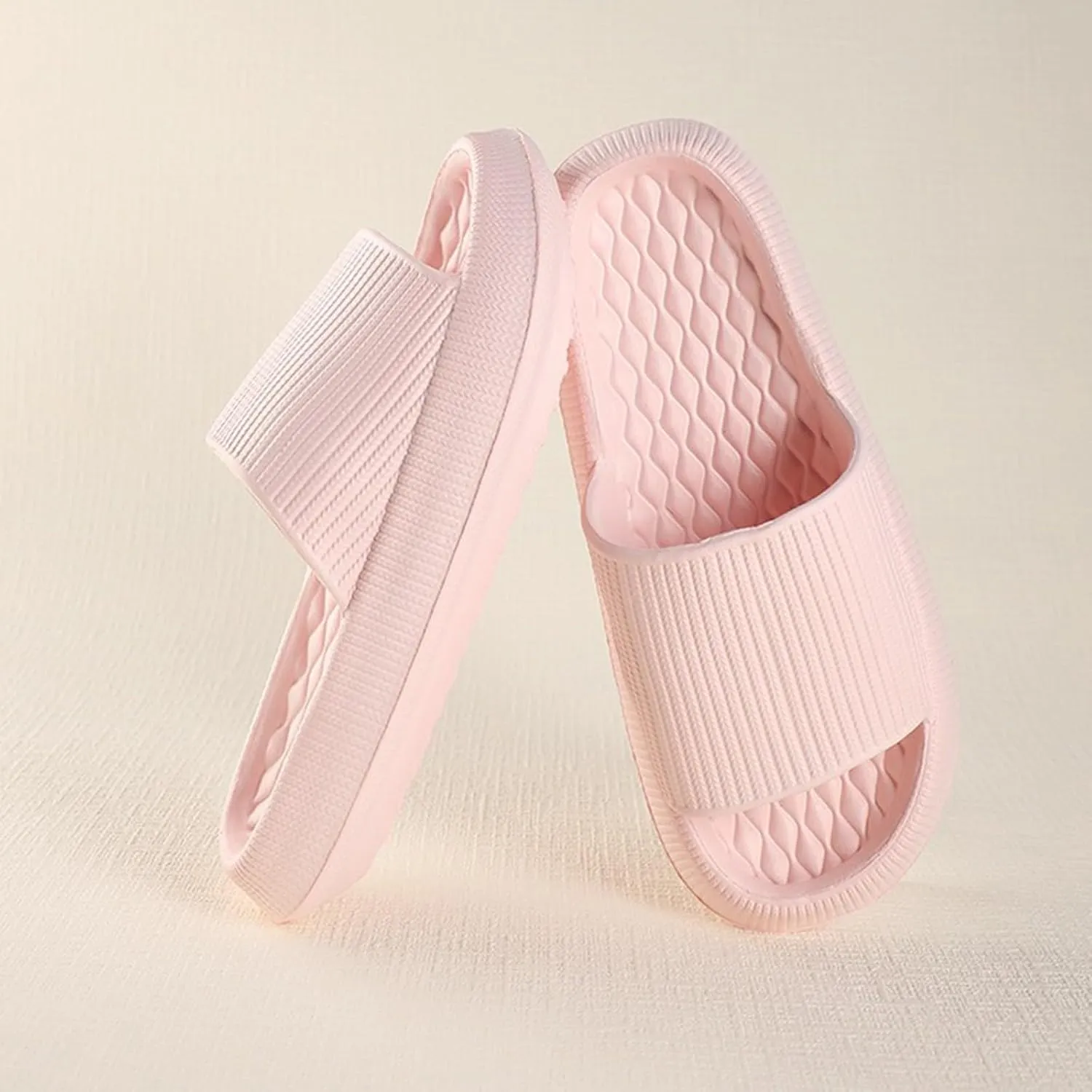 Showers Sandals Womens Indoor Slipper Women and Men Pillow Slippers Cloud Slides Non Slip House Home Soft Sole