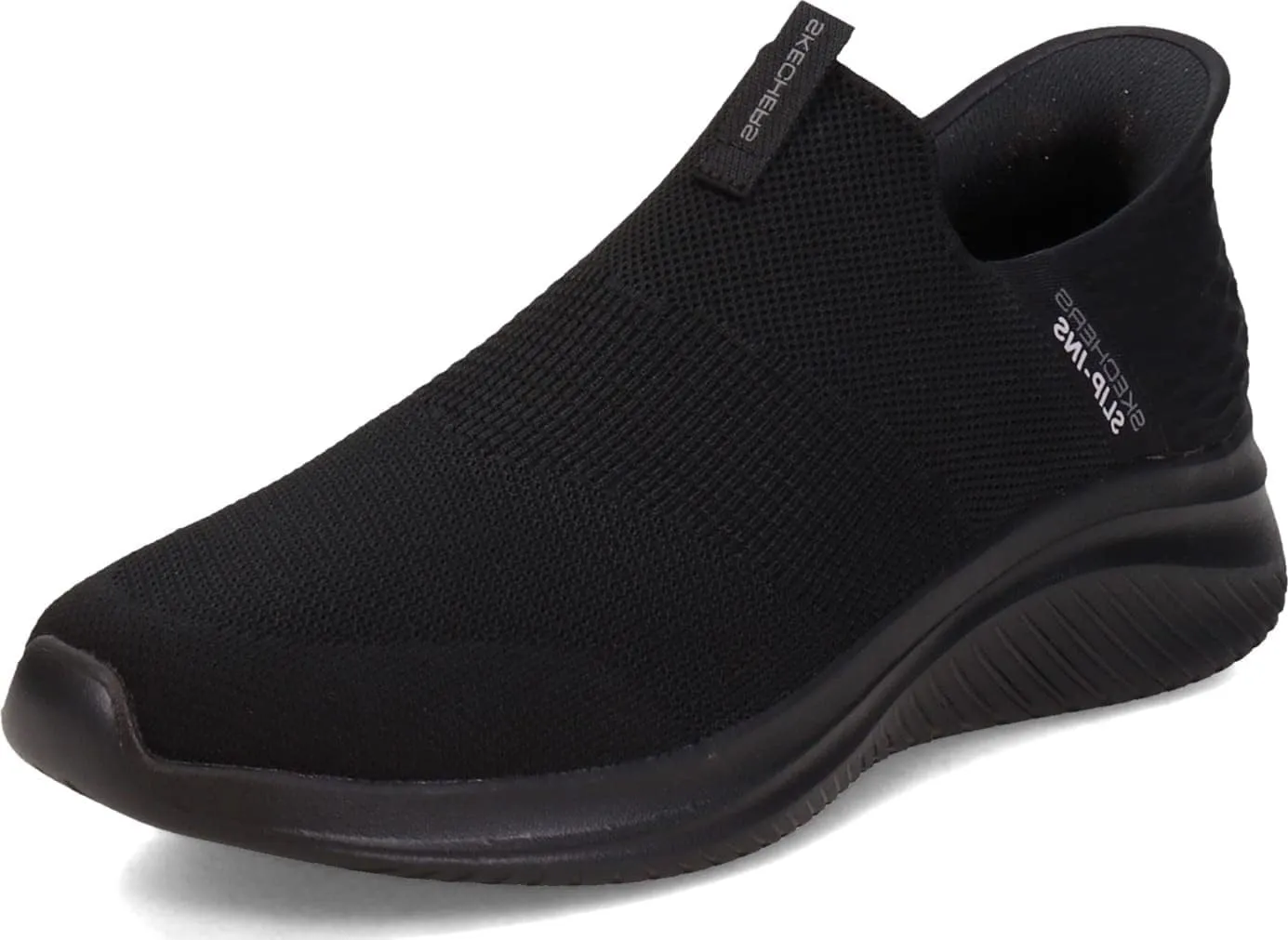 Skechers Slip Ins Men's Ultra Flex 3.0 Smooth Step, Black/Black, Size 7 Wide