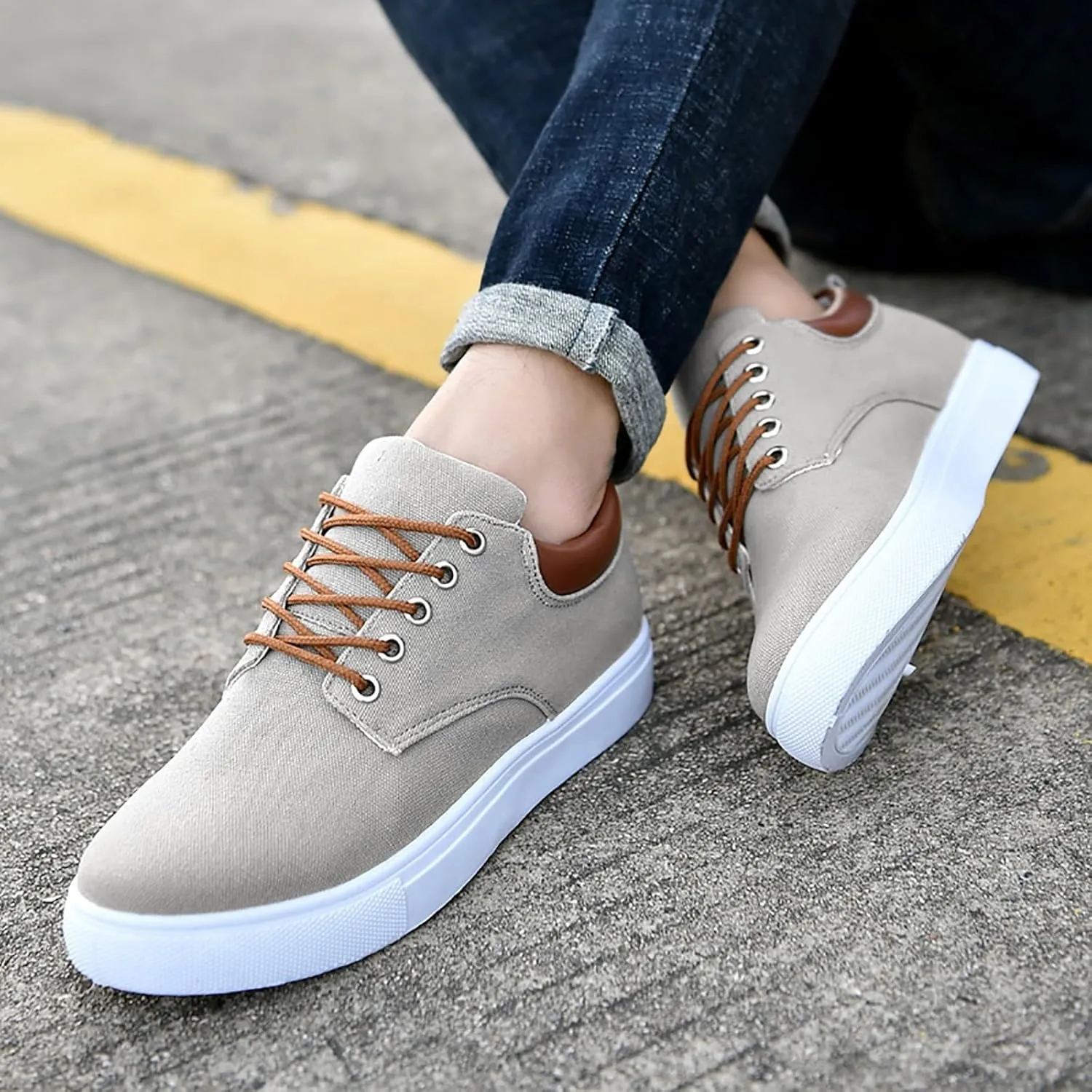 Slip On Casual Shoes White Platform Sneakers Mens Running Shoes Comfortable & Lightweight Women Loafers Comfortable Womens White Sneakers Casual