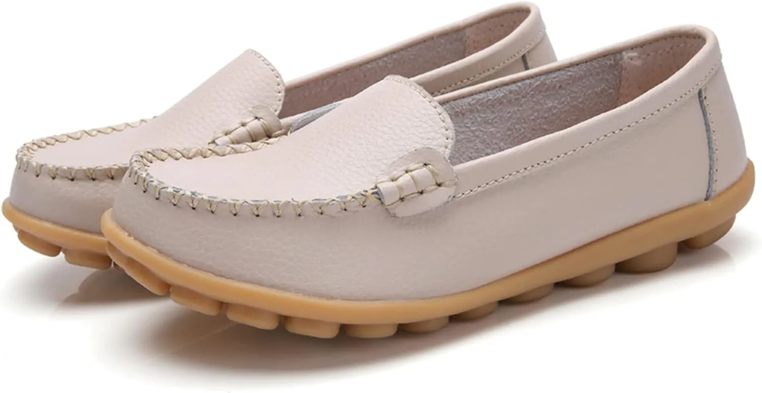 Slip On Sneakers for Women Comfort Moccasins Shoes Ladies Dressy Flats Business Casual Shoes Comfy Walking Sneaker