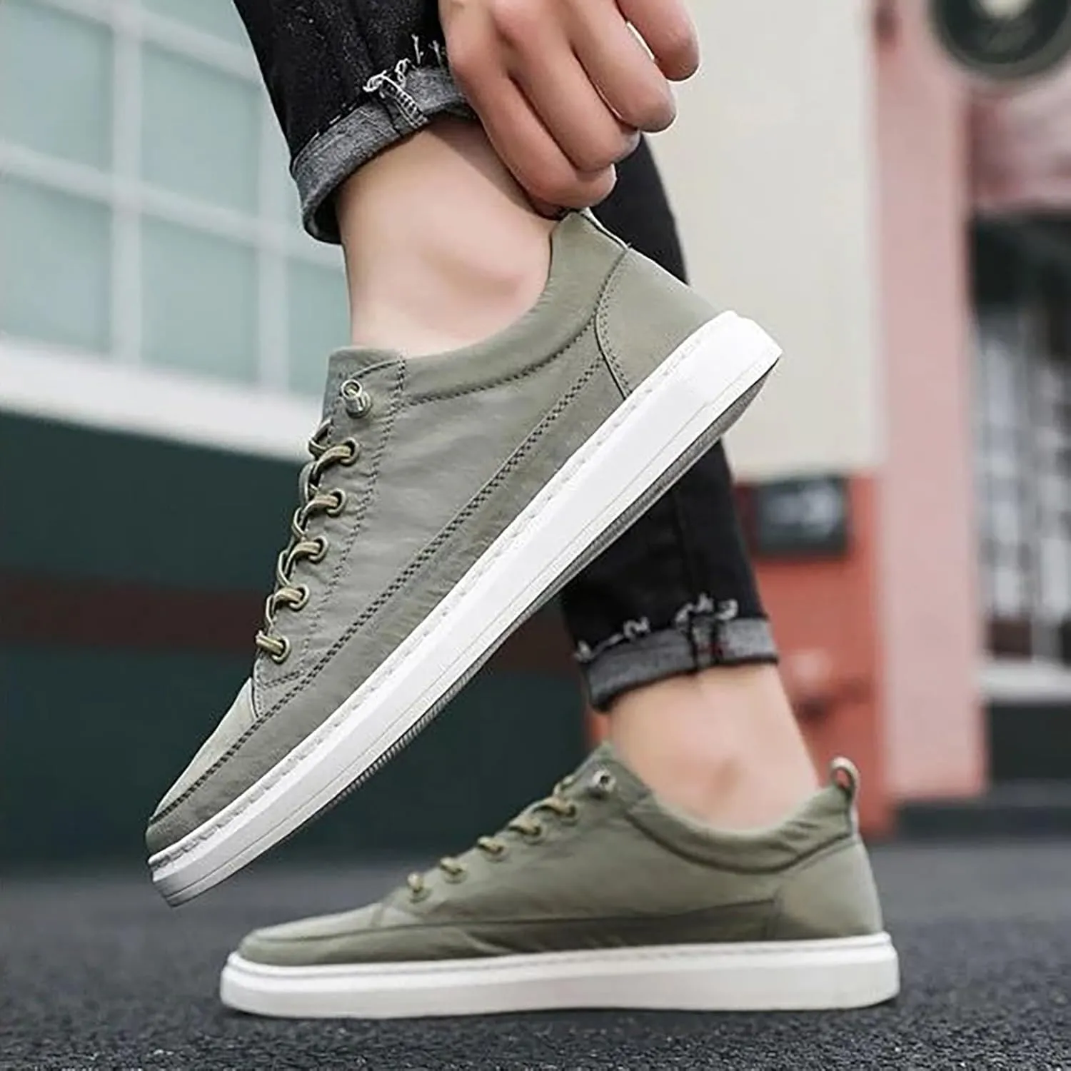 Slip On Sneakers Men Orthopedic Shoes for Women Womens White Tennis Shoes Comfortable & Lightweight Men's Loafers & Slip-Ons Women's Sneakers with Arch Support