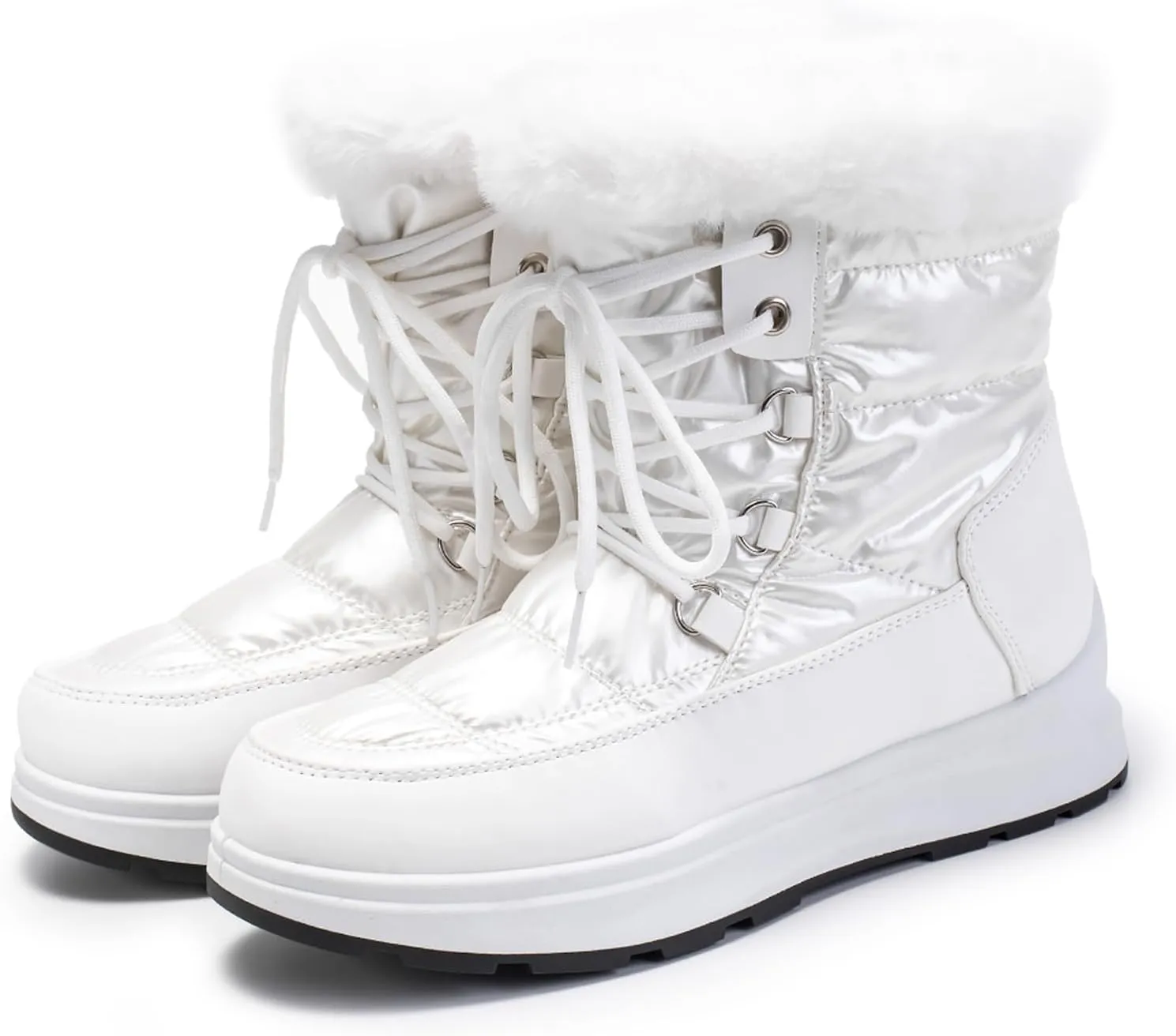 Slip On Snow Boots For Women Waterproof Winter Boots Wide Width Warm Boots Ski Boots Hiking Boots Mid Calf Boots