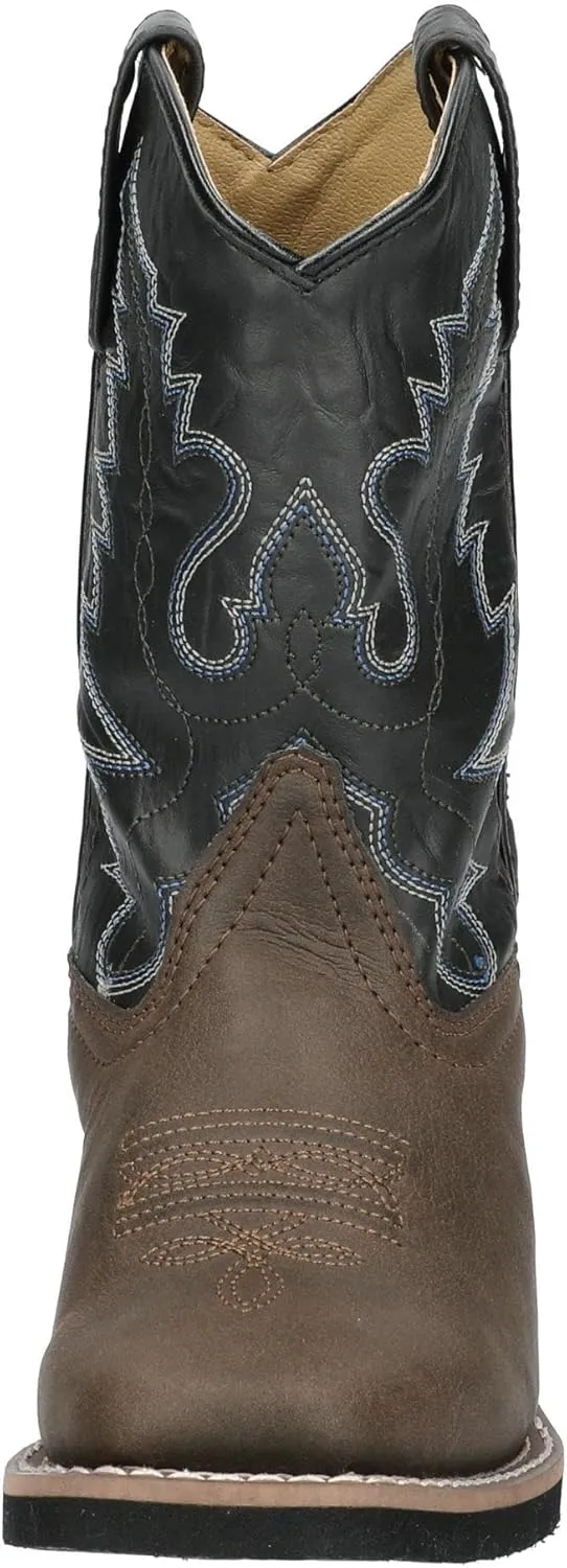 Smoky Mountain Girls Brown with Pink Stitch Monterey Western Cowboy Boots