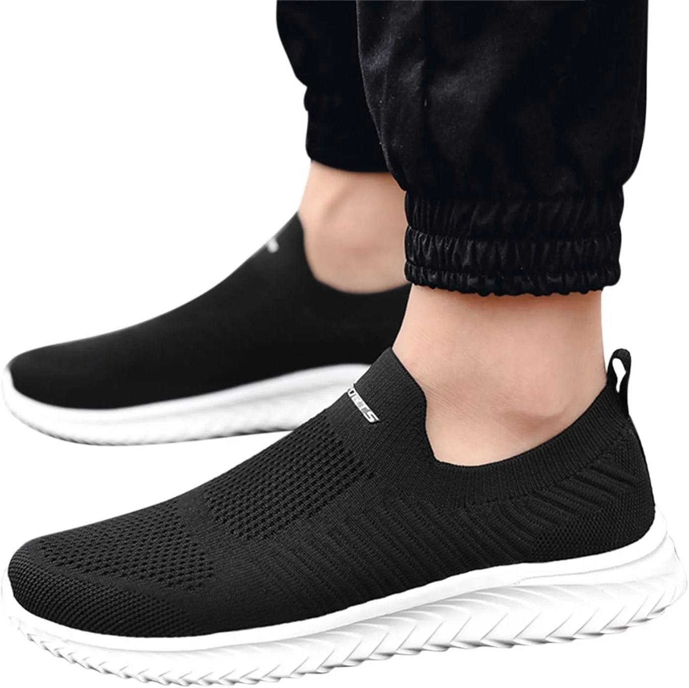 Sneakers for Women Running Shoes Slip On Casual Tennis Shoes Men Fashion Ladies Casual Shoes Black Sneakers White Tennis Shoe Loafers Dress Shoe