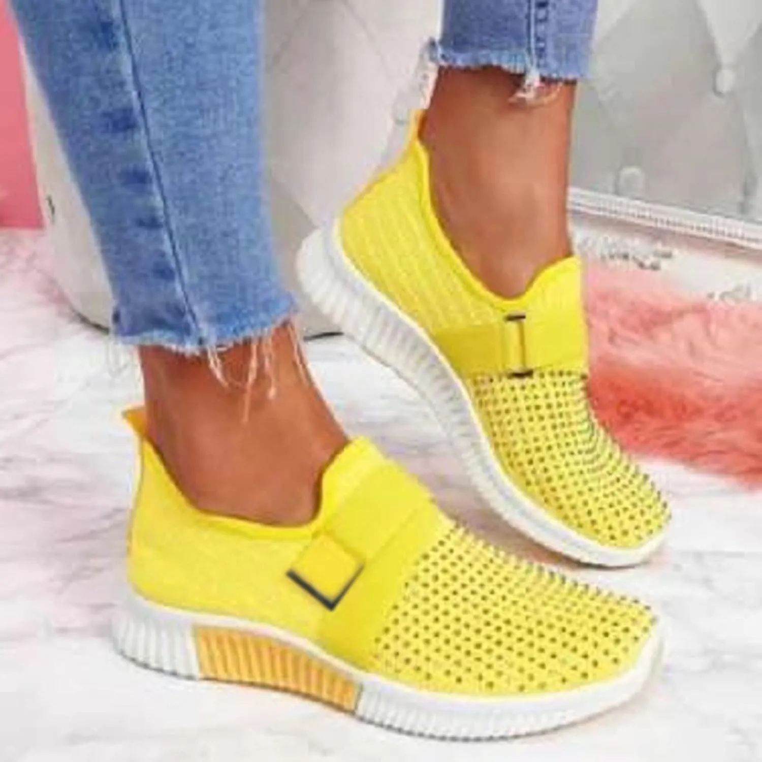 Sneakers for Women Walking Shoes Non Slip Lightweight Mens Casual Shoes Wide Feet Shoes Casual Black Platform Sneaker Black Tennis Shoe Loafers Casual Slip On