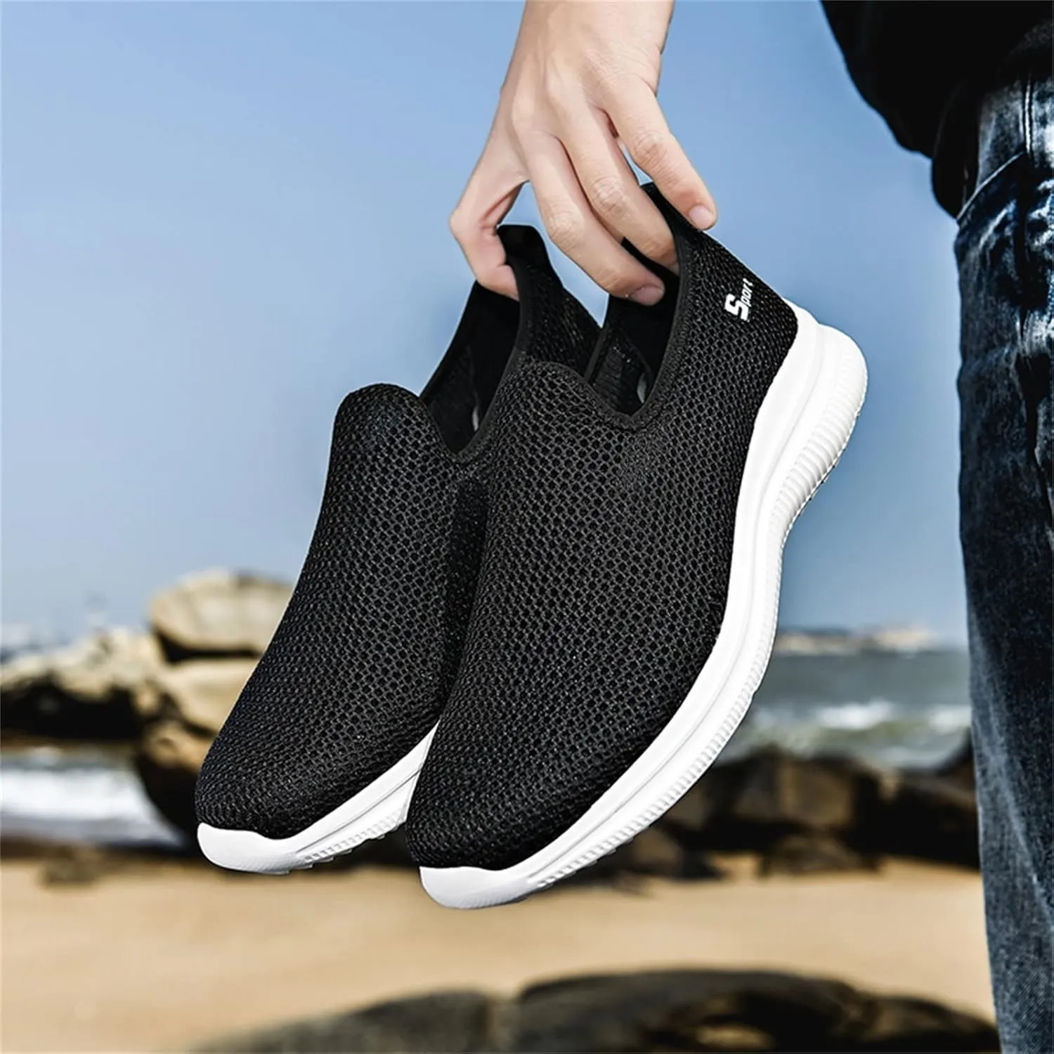 Sneakers for Women Walking Shoes Non Slip Lightweight Tennis Shoes Men Winter Women Shoes Casual Black Platform Sneaker Platform Tennis Shoe Loafers Casual Slip On