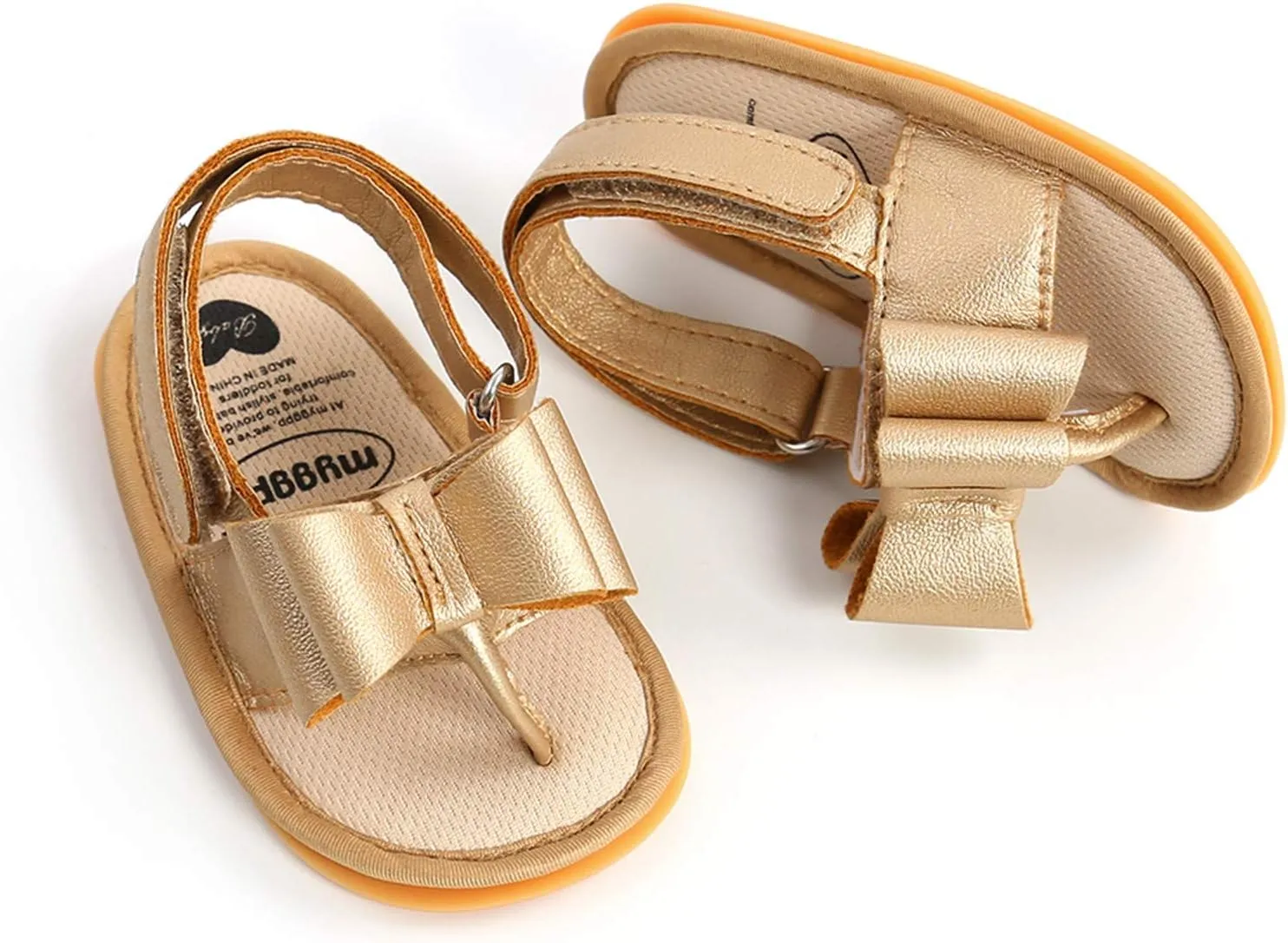 Sole Bow Sandals Shoes Rubber Non-Slip Baby Girls Summer Boys Soft Walking Flat Baby Shoes Baby Flip Flop Sandals