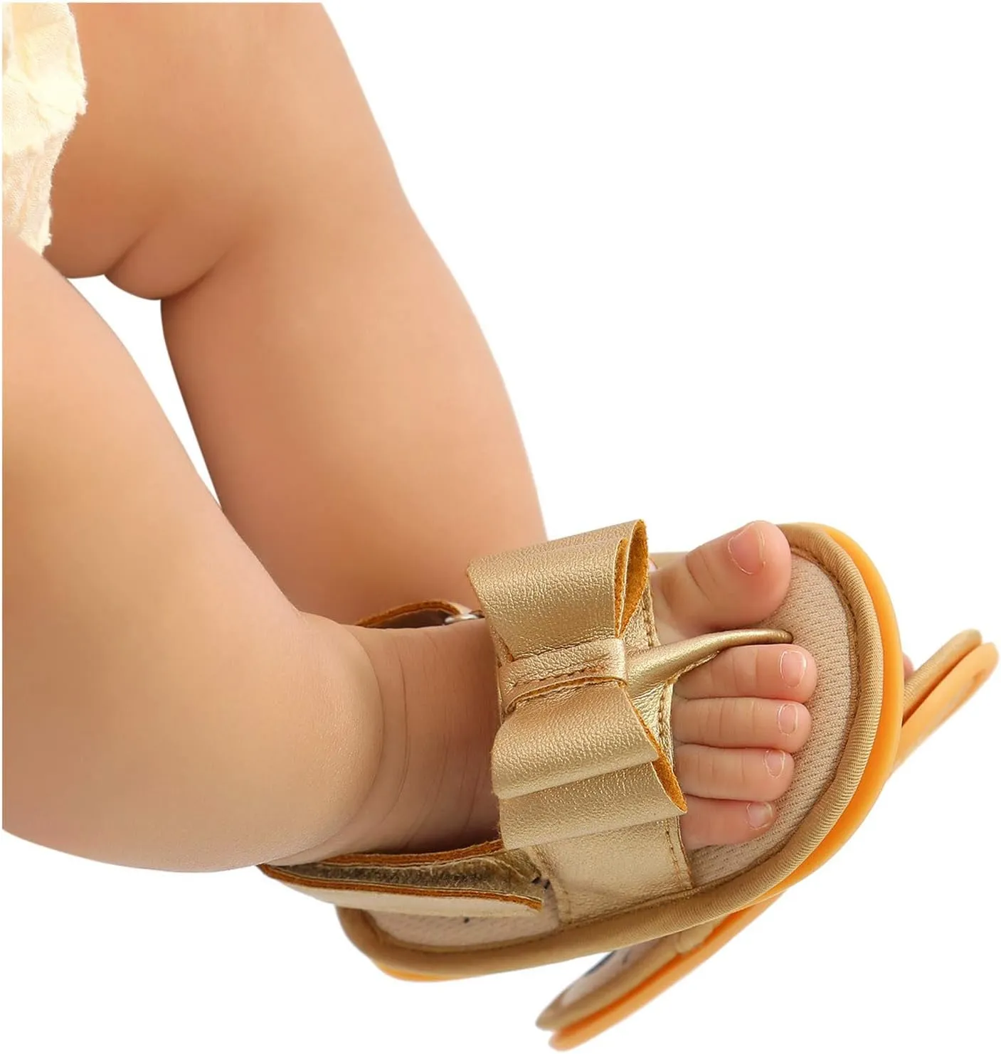 Sole Bow Sandals Shoes Rubber Non-Slip Baby Girls Summer Boys Soft Walking Flat Baby Shoes Baby Flip Flop Sandals