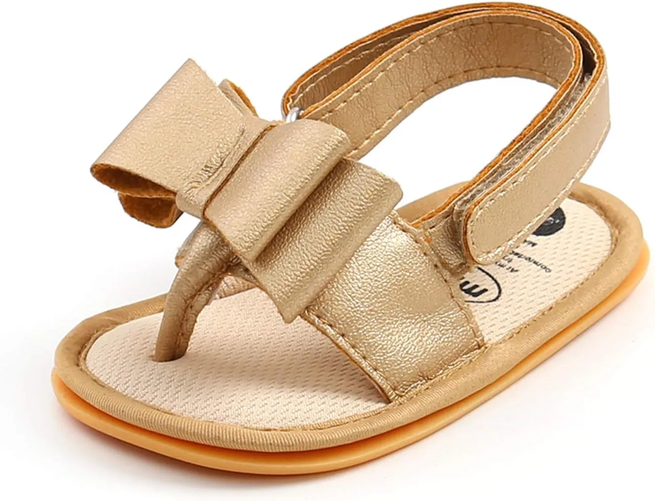 Sole Bow Sandals Shoes Rubber Non-Slip Baby Girls Summer Boys Soft Walking Flat Baby Shoes Baby Flip Flop Sandals