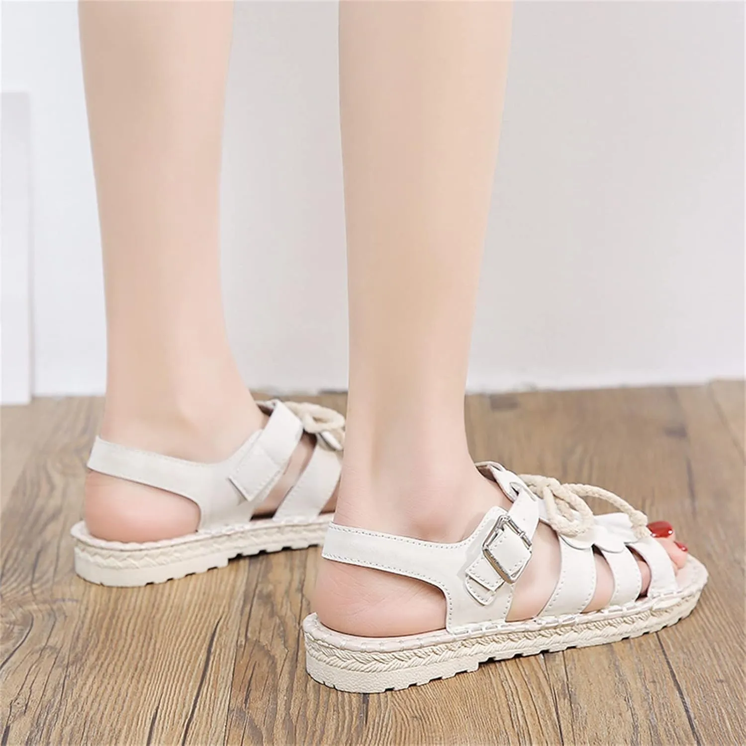 Toddler Girls Fashion Summer Bow Pearl Soft Sole Sandals Cork Travel Eva Lace Pearl Decoration Outdoor Shoes