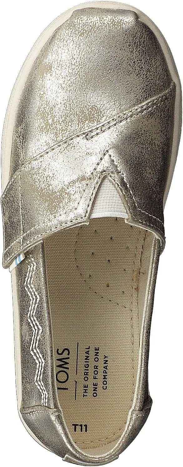 TOMS Toddler Girls Alpargata Ballerina - Black